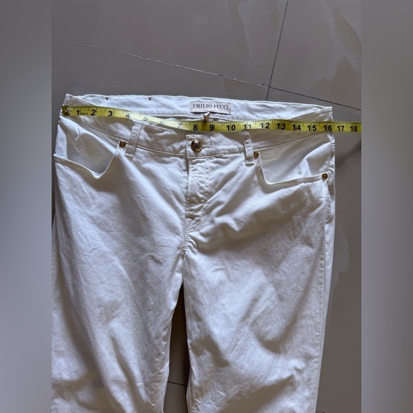 Emilio Pucci  Off White Jeans  Boot Size US 12 . UK 14 Bolo Brand Made In Italy - Picture 8 of 16